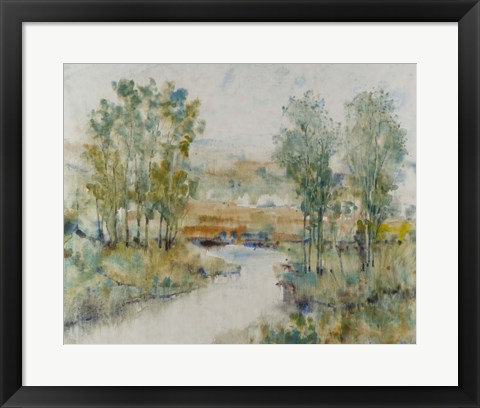 Framed Trees on the Creek II Print