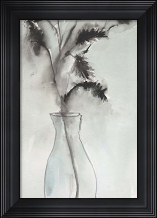 Framed Soft Ferns II Print