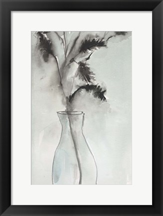 Framed Soft Ferns II Print