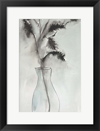 Framed Soft Ferns II Print