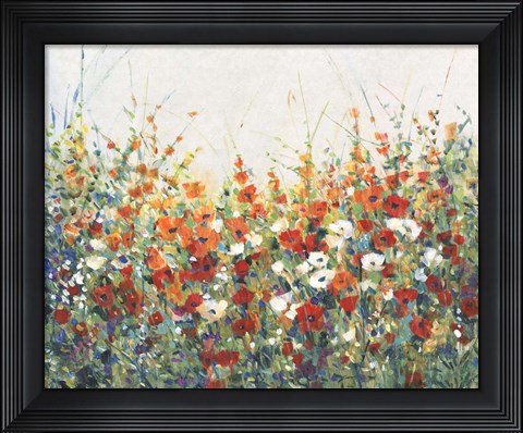 Framed Garden in Bloom I Print
