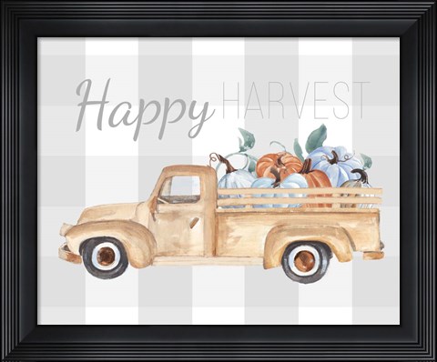 Framed Happy Harvest I Print