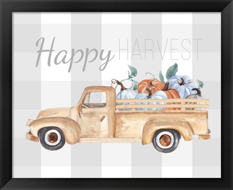 Framed Happy Harvest I Print