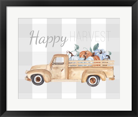 Framed Happy Harvest I Print