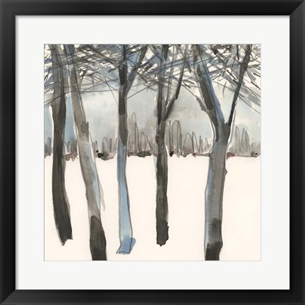 Framed Winter Treeline I Print