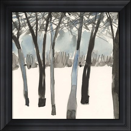 Framed Winter Treeline II Print