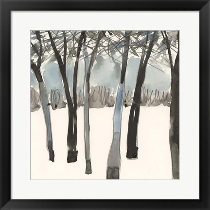 Framed Winter Treeline II Print