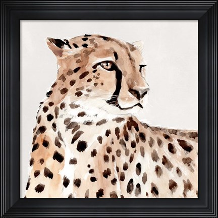 Framed Saharan Cheetah I Print
