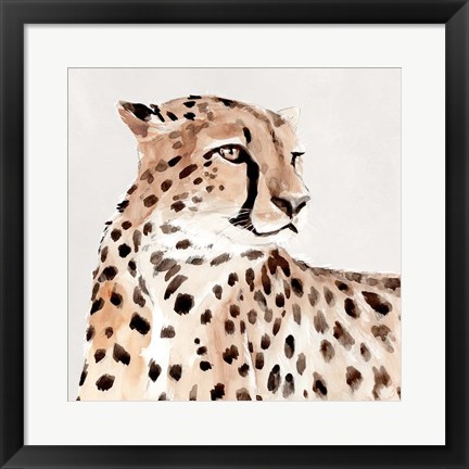 Framed Saharan Cheetah I Print