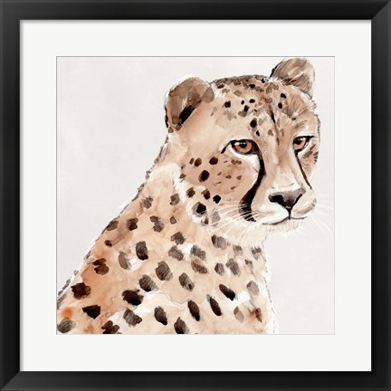 Framed Saharan Cheetah II Print