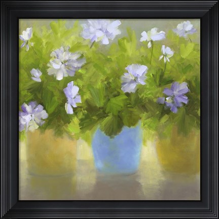 Framed Geraniums IV Print