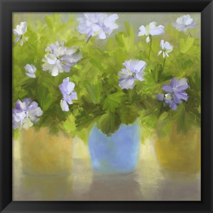 Framed Geraniums IV Print