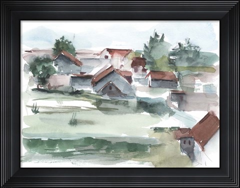 Framed Valley Farm I Print