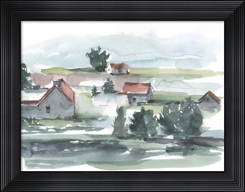 Framed Valley Farm II Print