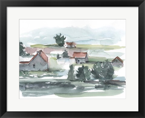 Framed Valley Farm II Print