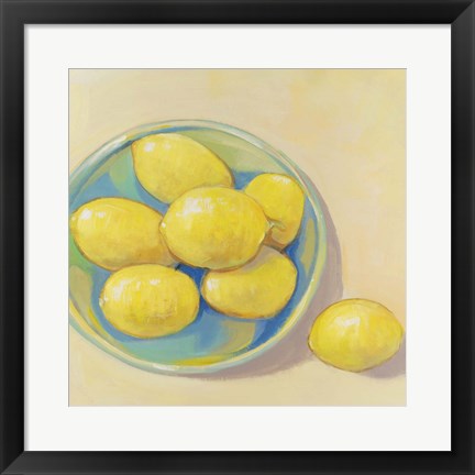 Framed Fruit Bowl Trio I Print