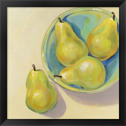 Framed Fruit Bowl Trio III Print