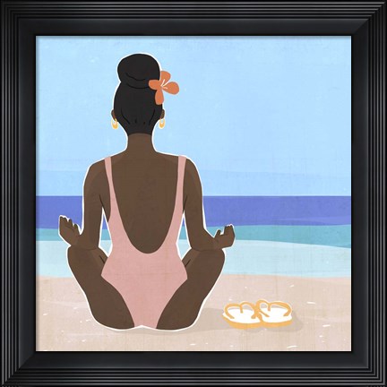Framed Ocean Gaze I Print