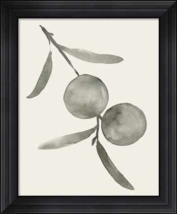Framed Twilight Oranges III Print
