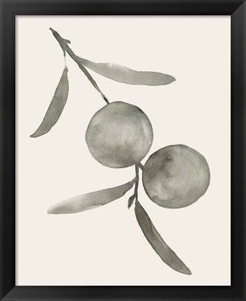 Framed Twilight Oranges III Print