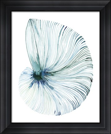 Framed Eye of the Ocean I Print