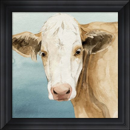 Framed Hereford Stare II Print