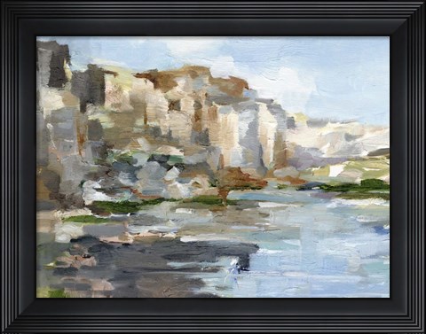 Framed Western Cliffs I Print