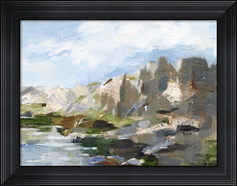 Framed Western Cliffs II Print