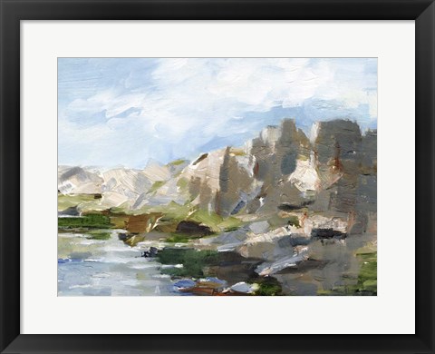 Framed Western Cliffs II Print