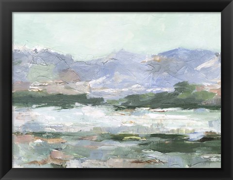 Framed Pastel Mountain View II Print