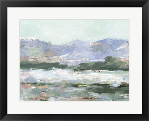 Framed Pastel Mountain View II Print