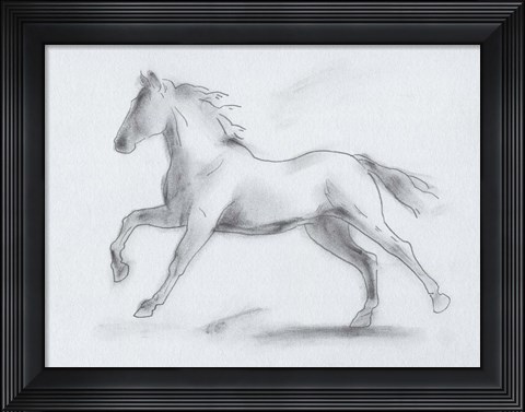 Framed Smoke Stallion II Print