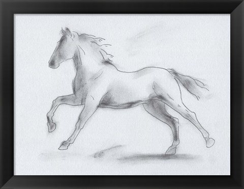 Framed Smoke Stallion II Print