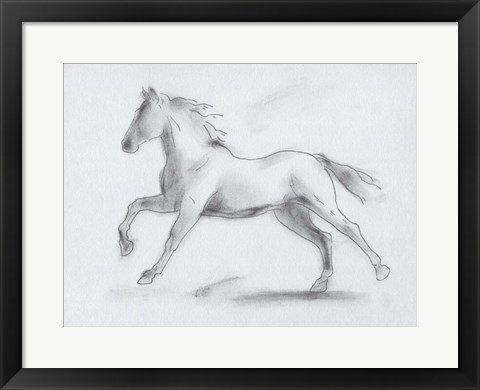 Framed Smoke Stallion II Print