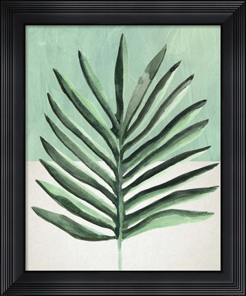 Framed Verging Palm I Print