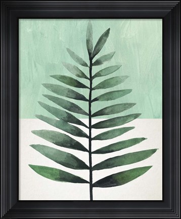 Framed Verging Palm II Print