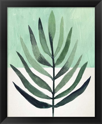 Framed Verging Palm III Print