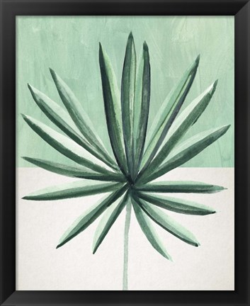 Framed Verging Palm IV Print
