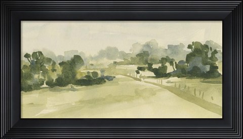 Framed Verdant Pasture I Print