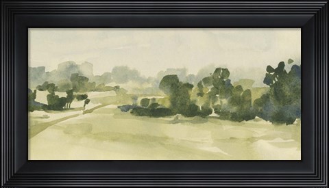 Framed Verdant Pasture II Print