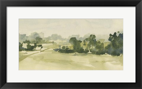 Framed Verdant Pasture II Print