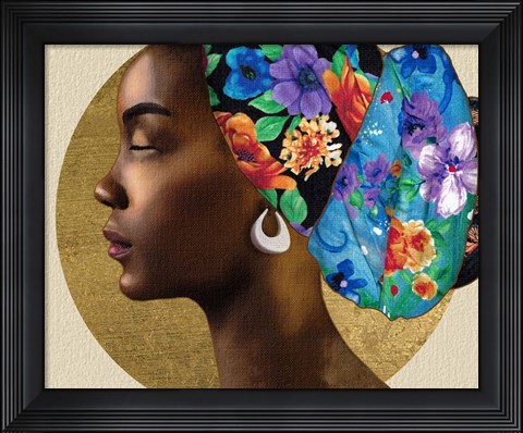 Framed Golden Lady II Print