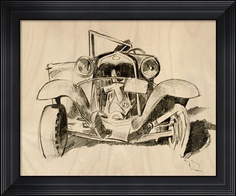 Framed Model A Lines I Print