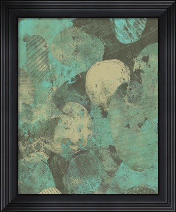 Framed Minty Green Orbs II Print