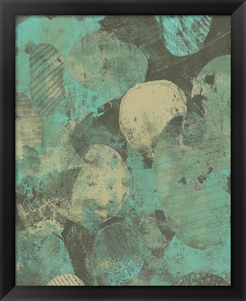 Framed Minty Green Orbs II Print