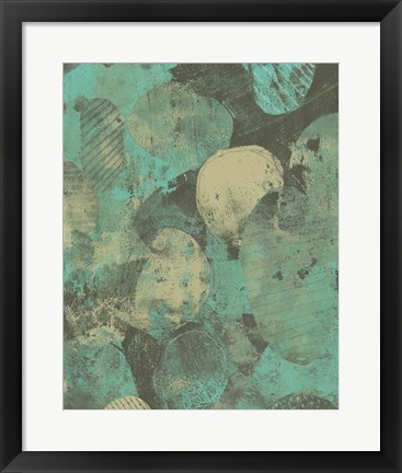 Framed Minty Green Orbs II Print