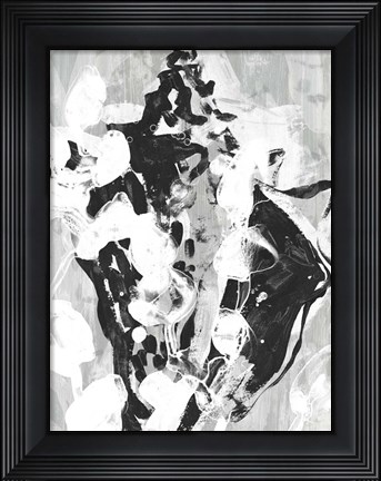 Framed Ocean Inkblot I Print
