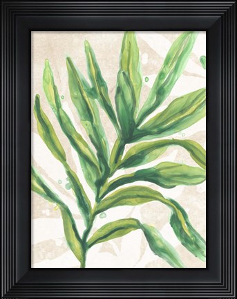 Framed Parchment Palms I Print