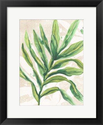 Framed Parchment Palms I Print