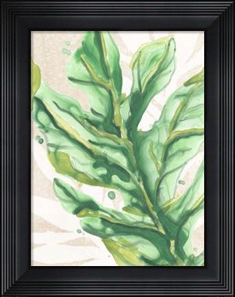 Framed Parchment Palms IV Print